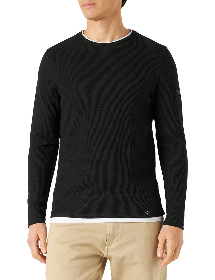 KEY LARGO Herren Stefano Round Sweatshirt, Black (1100)