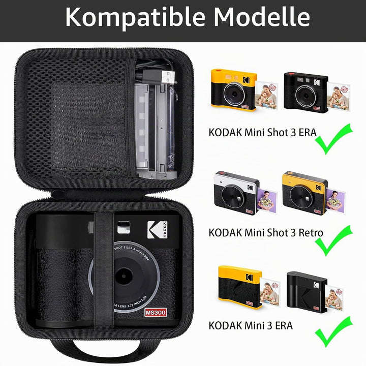 Khanka Hartschalen-Reiseetui als Ersatz für Kodak Mini Shot 3 ERA/Mini 3 ERA/Mini Shot 3 Retro-Sofor