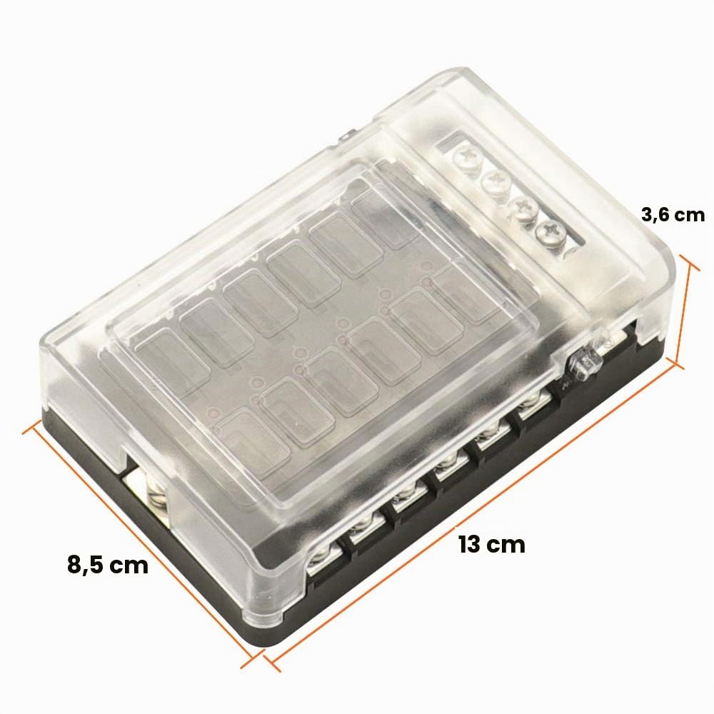 12 Sicherungshalter Minuspol Boot Wohnmobil Wohnwagen Solaranlage Auto Verteilerblock Wohnmobilanhän