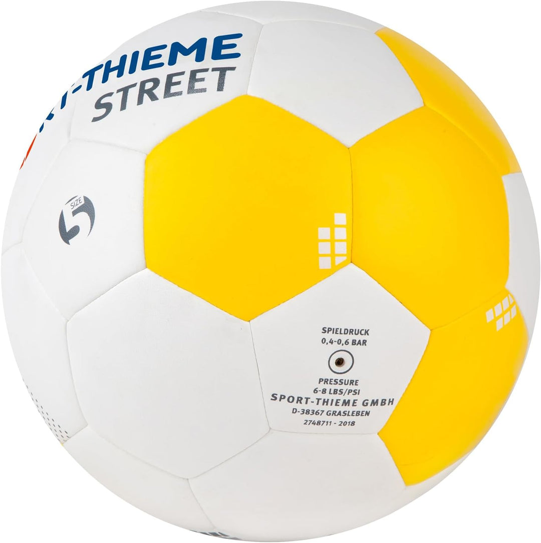 Sport-Thieme Strassenfussball | Hochwertiger Street Soccer Fussball | Genähte Butyl Ballblase, Mehrs