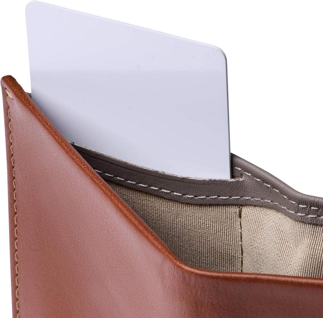 Bellroy Note Sleeve – dünne Lederbörse, mit RFID-Schutz (max. 11 Karten Plus Scheine), Sienna