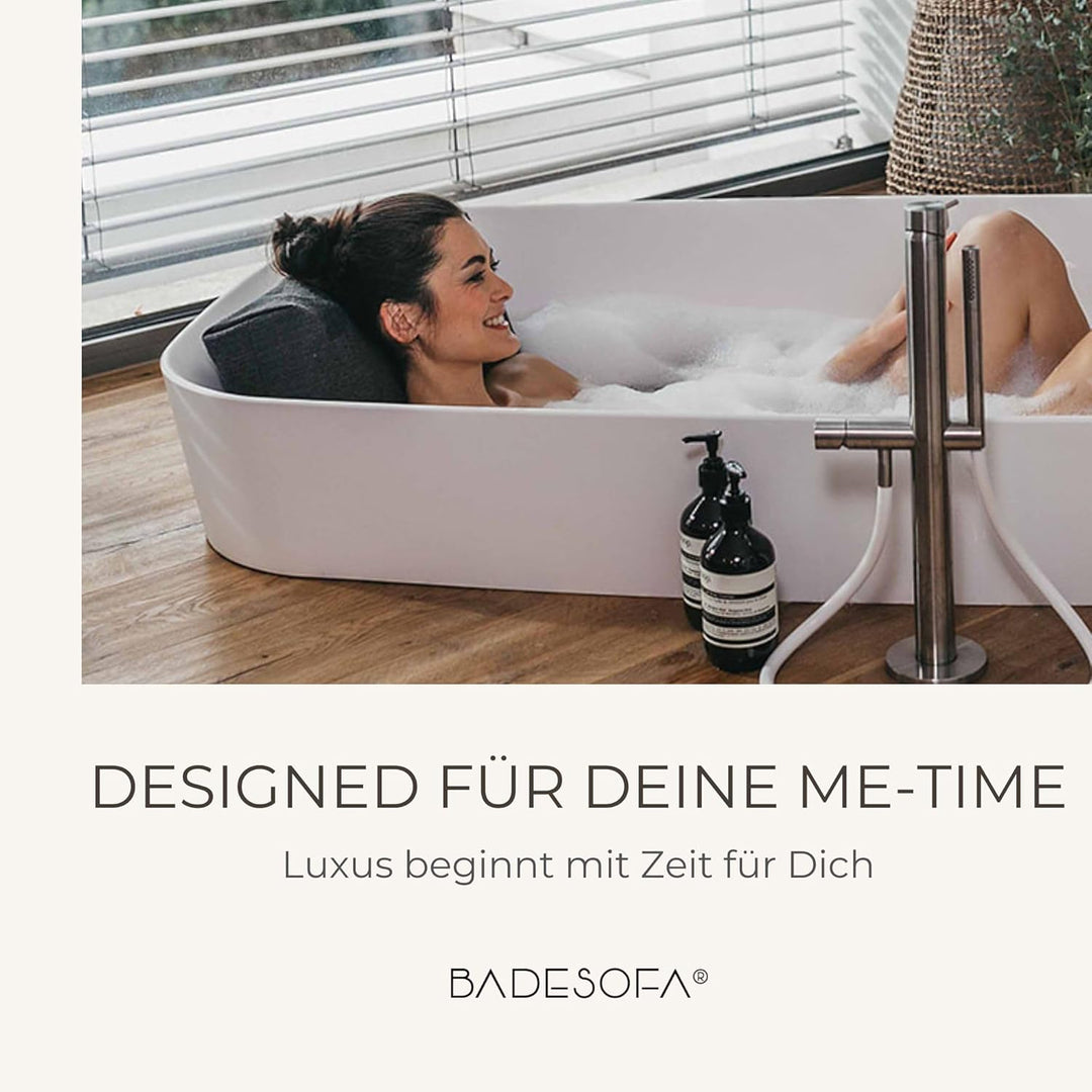 BADESOFA® Fusskissen | Premium-Qualität | Badewannen-Kissen für bequemes Baden | Made in EU | Badewa