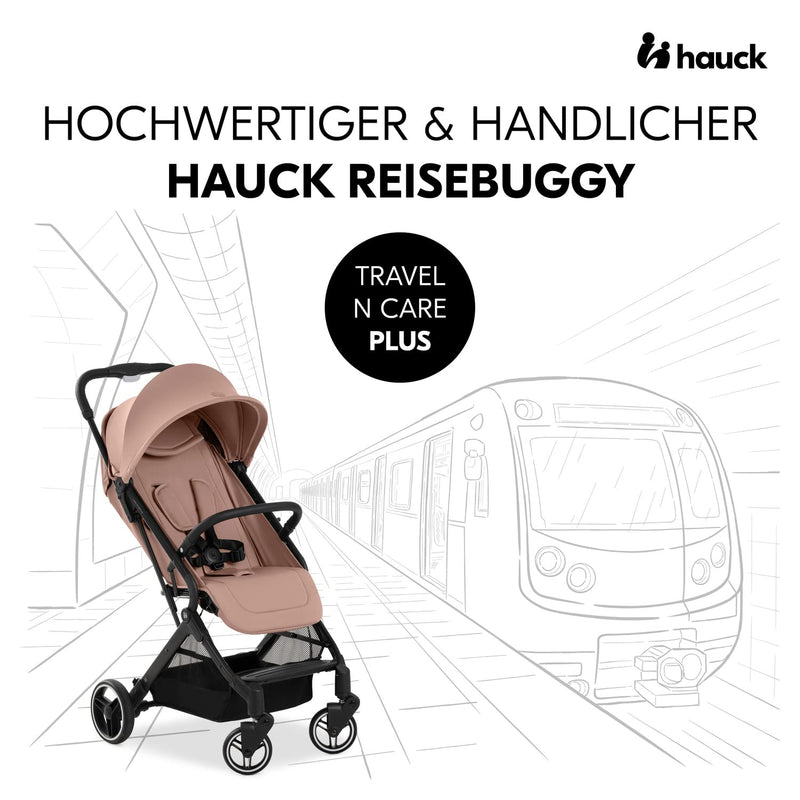 Hauck Reisebuggy Travel N Care Plus mit Liegefunktion, nur 7,2 kg, UV-Schutz 50+, bis 25 kg belastba