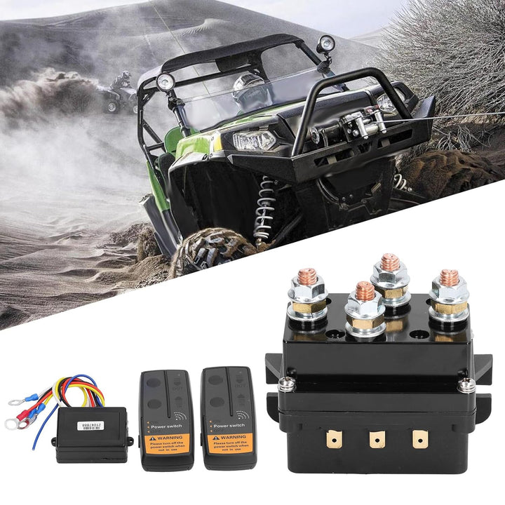 Yctze Elektrische Windensteuerung Windenrelais DC500A 12V Kabelloses Winden-Fernbedienungs-Kit Winde