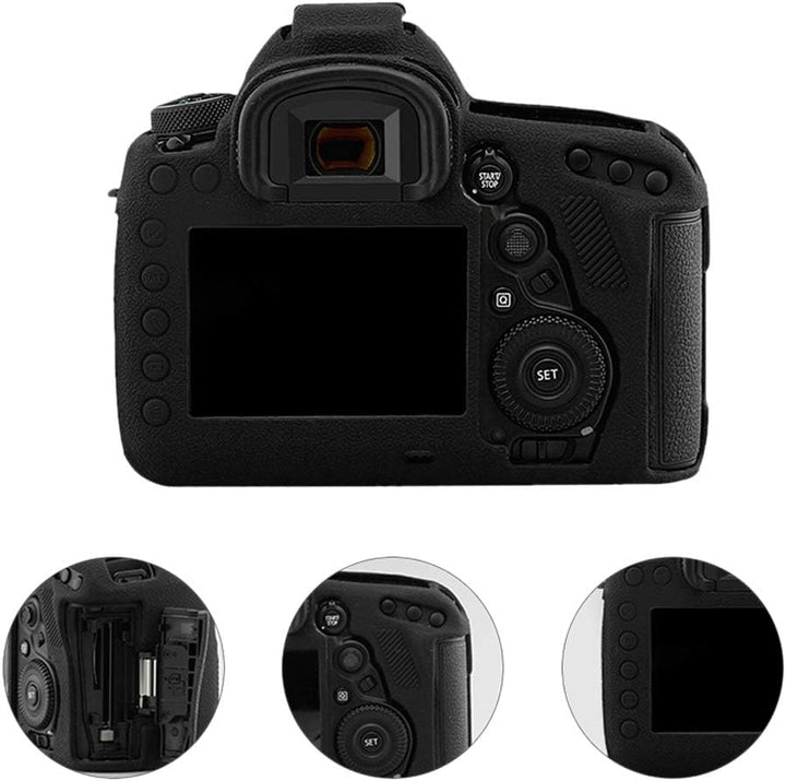 kinokoo Silikon Cover für Canon EOS 5D Mark IV Schutzhülle Gummi Case Canon EOS 5D IV Anti-Rutsch-Ob