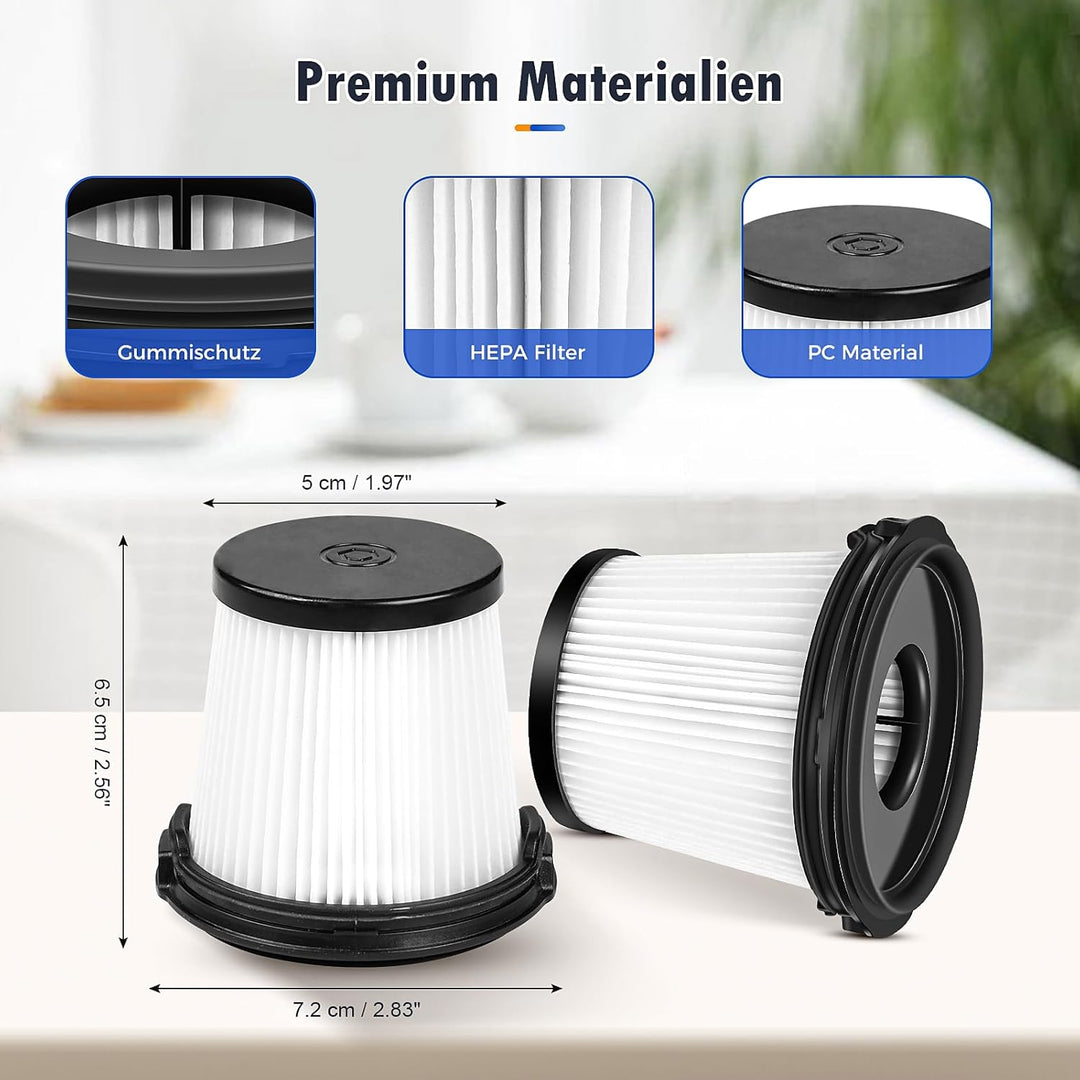 4 Stück Filter Ersatzteile für Shark Detect Pro IW3611DE / IW3612EU / IW1611DE/ BU3521EU/ BU1120EU K