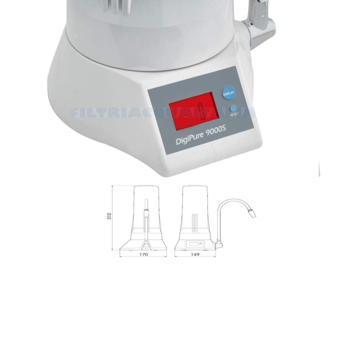 Wasserfilter Italia Novacqua – Reiniger Digipure 9000S Unterschrank 0,5 Micron