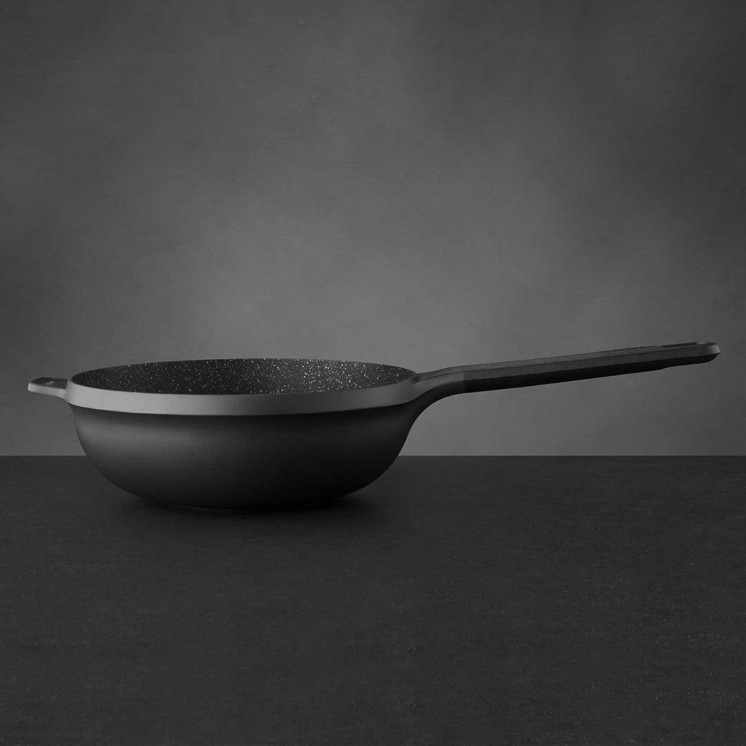 BergHOFF Gem Bratpfanne mit hohem Rand, antihaftbeschichtet, induktionsgeeignet, 24 cm, schwarz 24 x