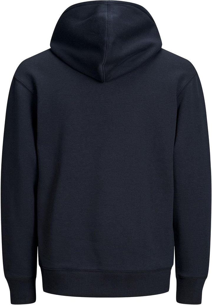 JACK &amp; JONES Herren Basic Hoodie Soft Sweat Hood Jumper Kapuzen Pullover S Blau (Navy Blazer/Reg), S