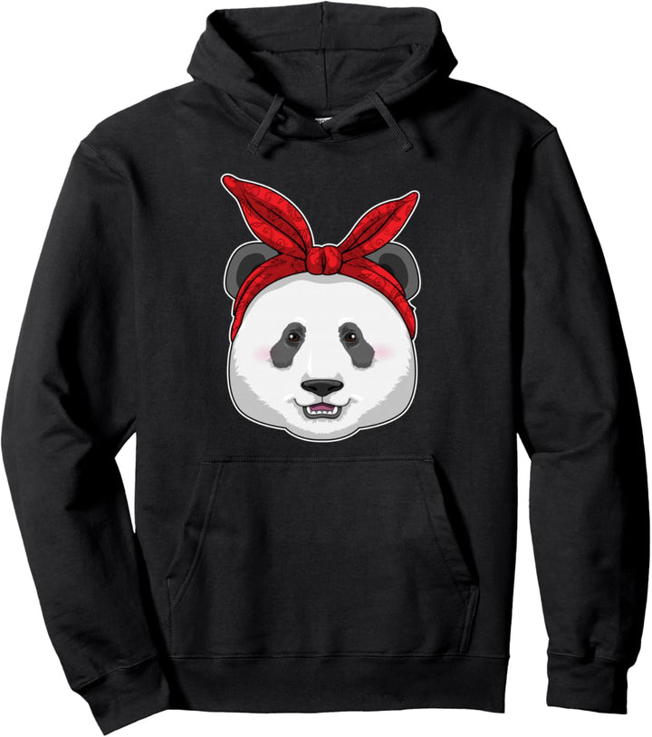 Panda Schleife Pullover Hoodie
