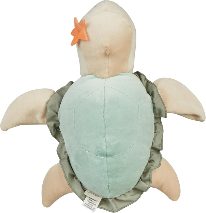Sterntaler Handpuppe Schildkröte aus weichem Flausch, Kinder- und Babyspielzeug, wattiert mit Polyes