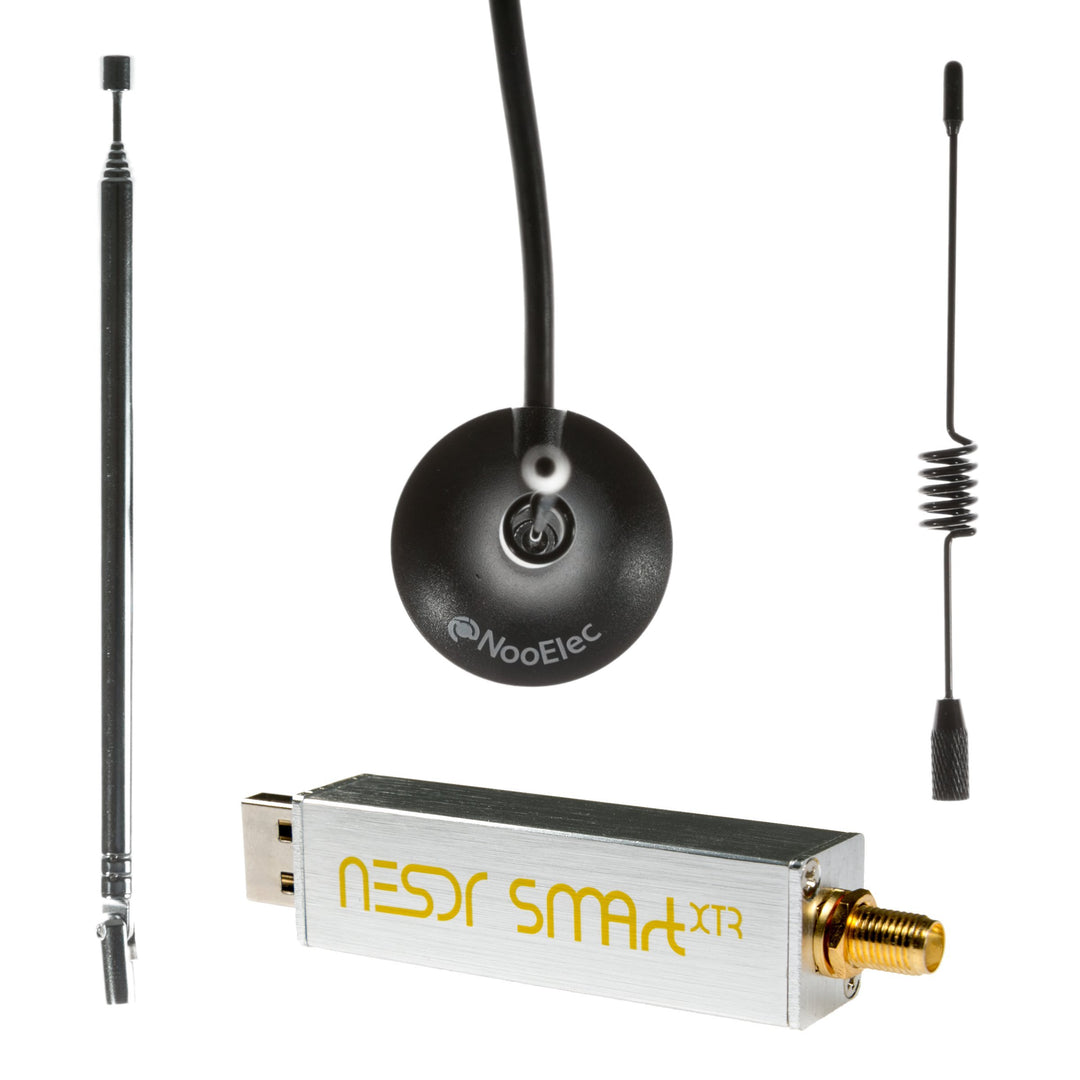 NooElec NESDR SMArt XTR Bündel - Premium RTL-SDR mit erweitertem Abstimmbereich, Aluminiumgehäuse, 0