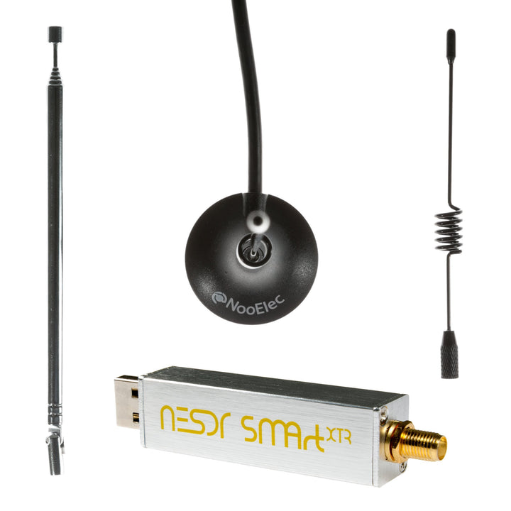 NooElec NESDR SMArt XTR Bündel - Premium RTL-SDR mit erweitertem Abstimmbereich, Aluminiumgehäuse, 0