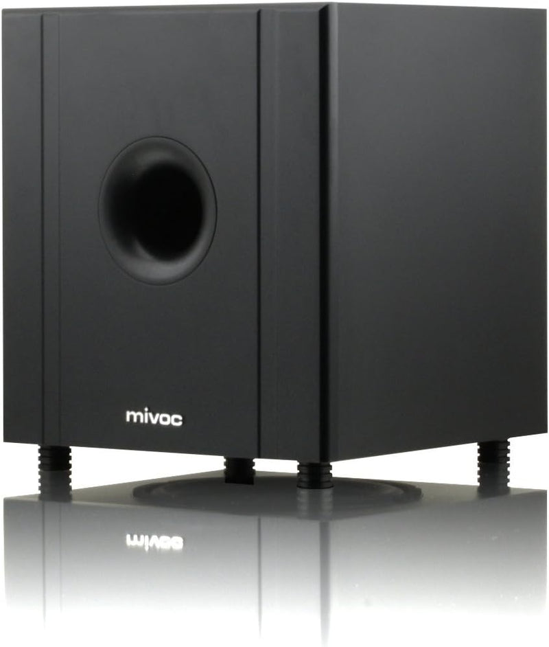 mivoc SW1100A schwarz, aktiver Subwoofer, Aktivsubwoofer - Preis-/Leistungssieger Audio Video Foto 1