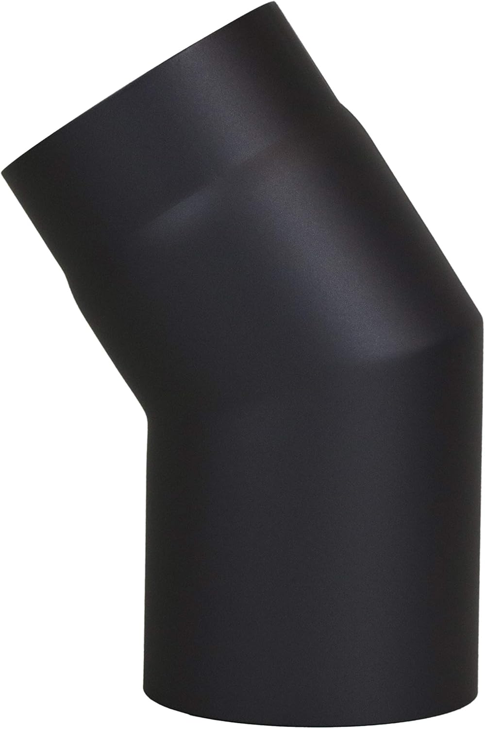 LANZZAS Ofenrohr Bogen 33° Grad, im Durchmesser, DN Ø 150 mm, Farbe: schwarz-metallic - weitere Rohr