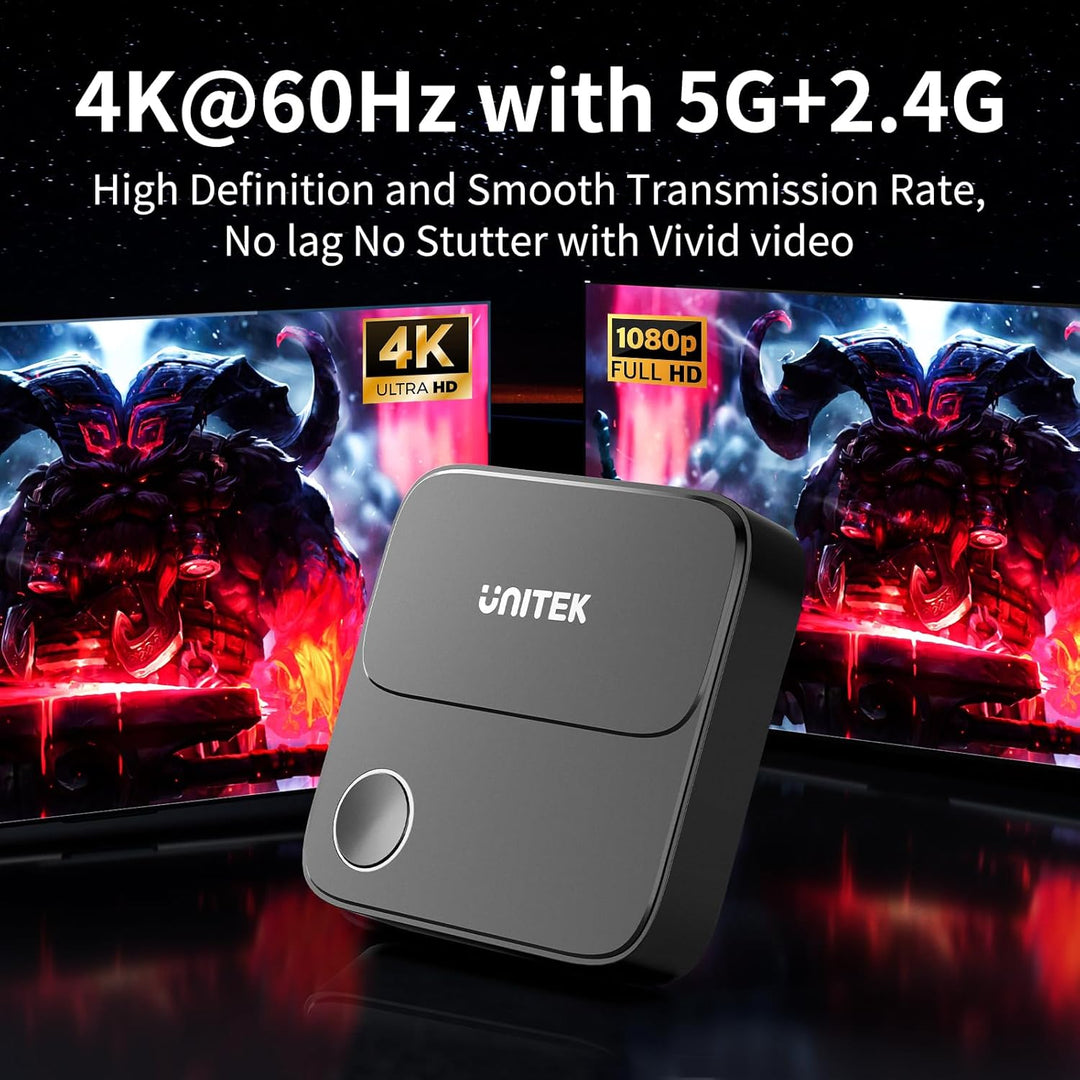 Unitek Wireless Hdmi Display Dongle Adapter - 2.4G/5G 4K Miracast/Airplay Adapter, Wi-Fi HDMI für TV