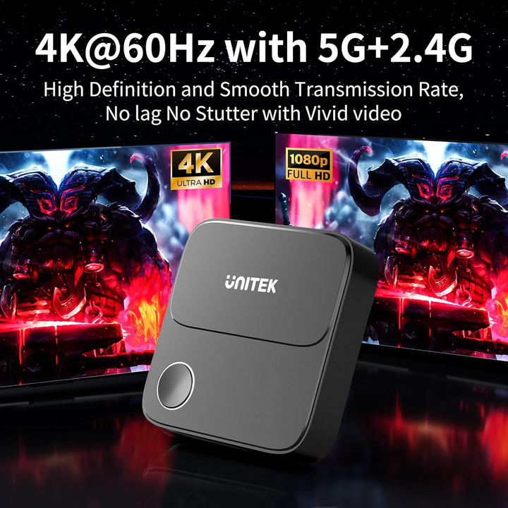 Unitek Wireless Hdmi Display Dongle Adapter - 2.4G/5G 4K Miracast/Airplay Adapter, Wi-Fi HDMI für TV