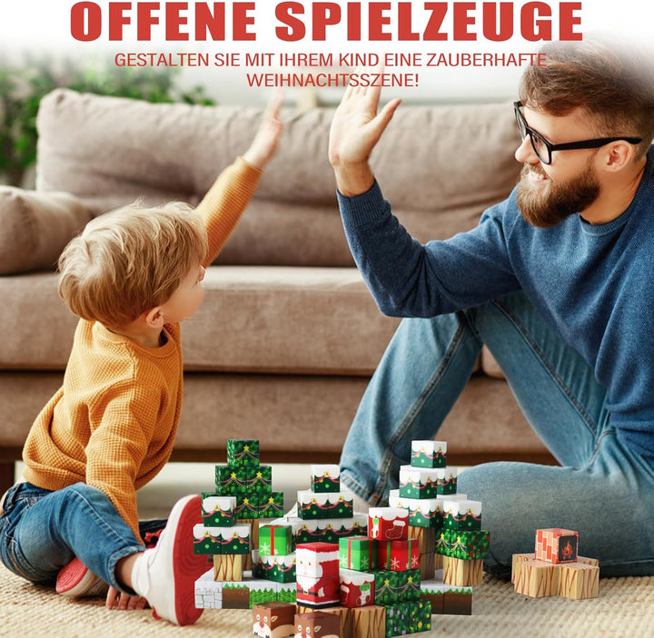 Magnetische Bausteine- Baue Mine Magnet Welt Zauberportal Set Christmas, Magnetische Bauwelt Kleinki