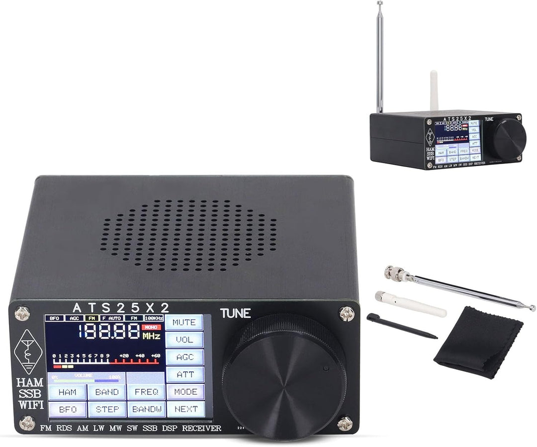 Oumefar Full Band Radio Receiver DSP Shortwave Multi Modes mit Spectrum Scanning ATS25X2 FM LW Porta