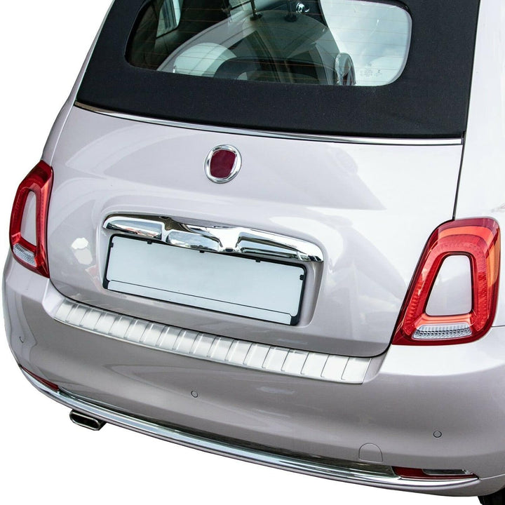 Ladekantenschutz Edelstahl MATT kompatibel für FIAT 500 FACELIFT | 500C CABRIO 2016-2020 | premium Q
