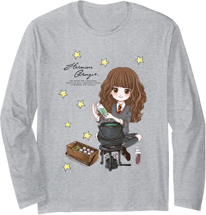 Harry Potter Hermione Granger Quote and Stars Langarmshirt