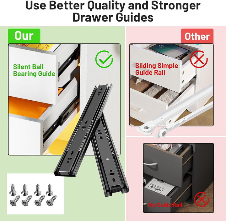 Nachttisch Schmal mit Led, Schmaler Kleiner Nachtschrank mit Steckdose und 3 Schubladen, Nachtkästch