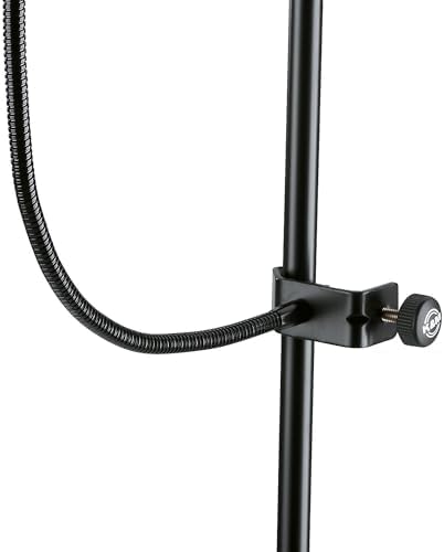 K&M 23966 Popkiller Schwarz - doppelter Nylonschirm ø 20 cm - bis 3 cm Stativdurchmesser - XXL-Popsc