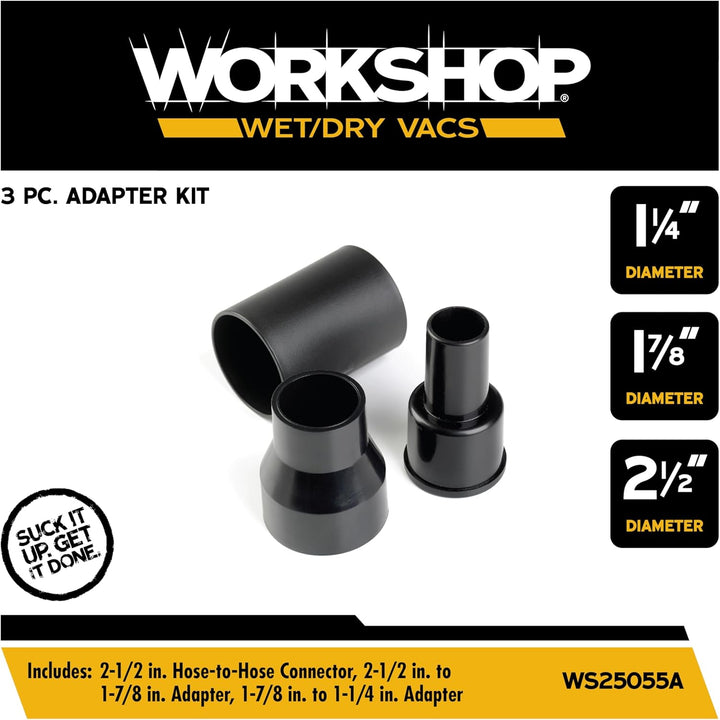 Workshop Wet Dry Vakuum Adapter ws25055 a Wet Dry Shop Vakuum Adapter Combo Kit