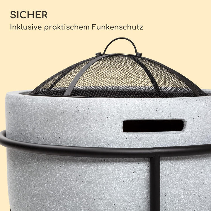 Blumfeldt Feuerschale, Tragbare Feuerstelle Outdoor, Feuerschalen für den Garten, Terrasse & Camping