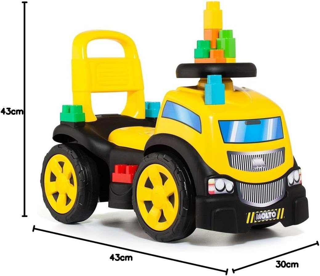 MOLTO | 3-in-1 Rutscher mit Block Set | Offroad-Korridore Laufen Lassen | Sicheres und widerstandsfä