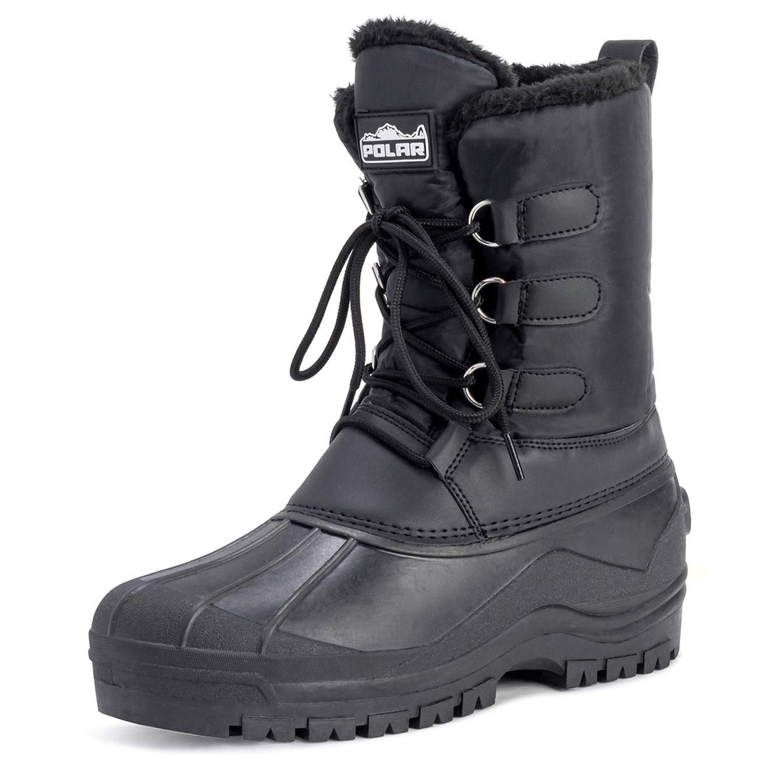 Polar Herren Dreck Schnüren Short Nylon Winter Schnee Regen Schnüren Wasserdicht Duck Stiefels 41 EU