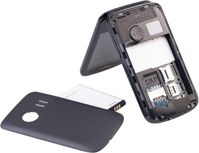 simvalley MOBILE Handy: 4G-Senioren-Klapphandy mit 2,8"-Farbdisplay, Garantruf Easy, BT 5 (Mobiltele