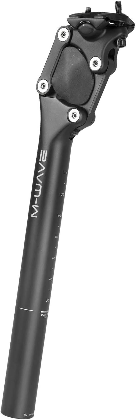 M-Wave FOURSPRING Sattelstütze, schwarz, 27,2 mm