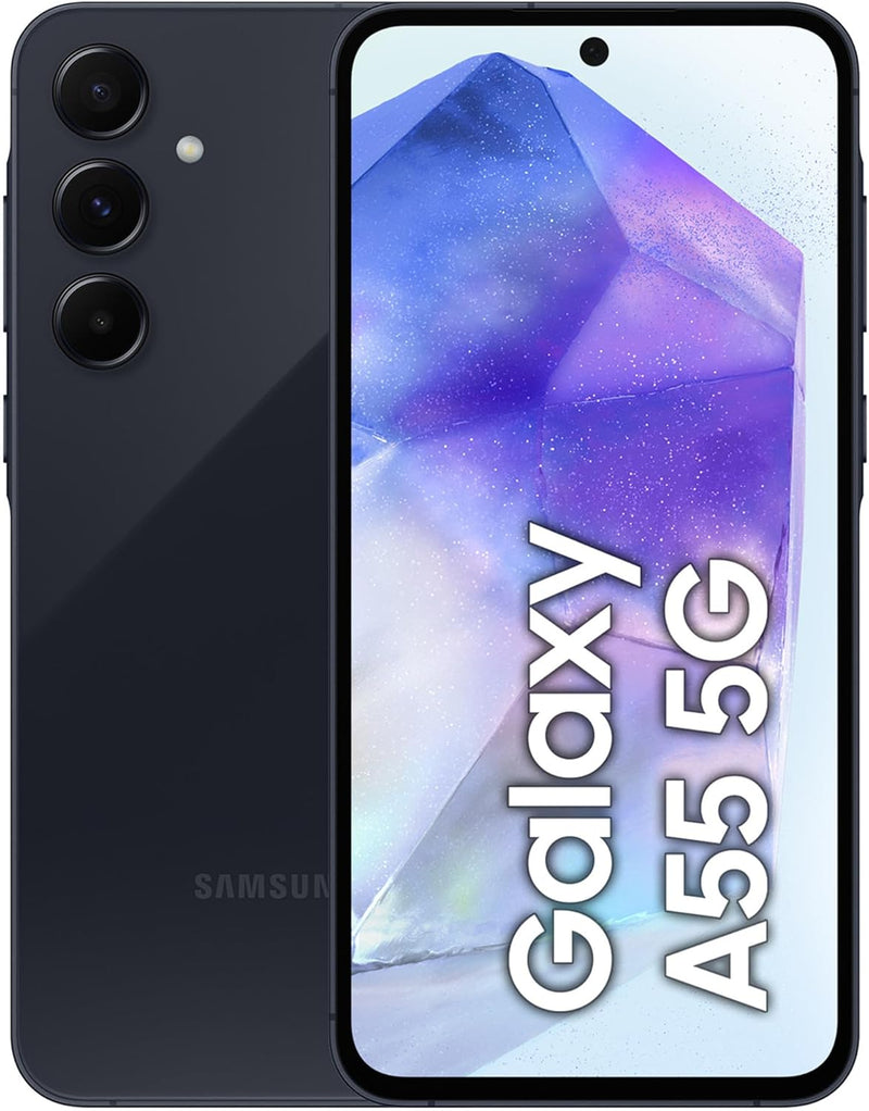 Samsung Galaxy A55 5G Smartphone, Android-Handy ohne Vertrag, 128 GB - 8 GB RAM, 2 Tage Akkulaufzeit