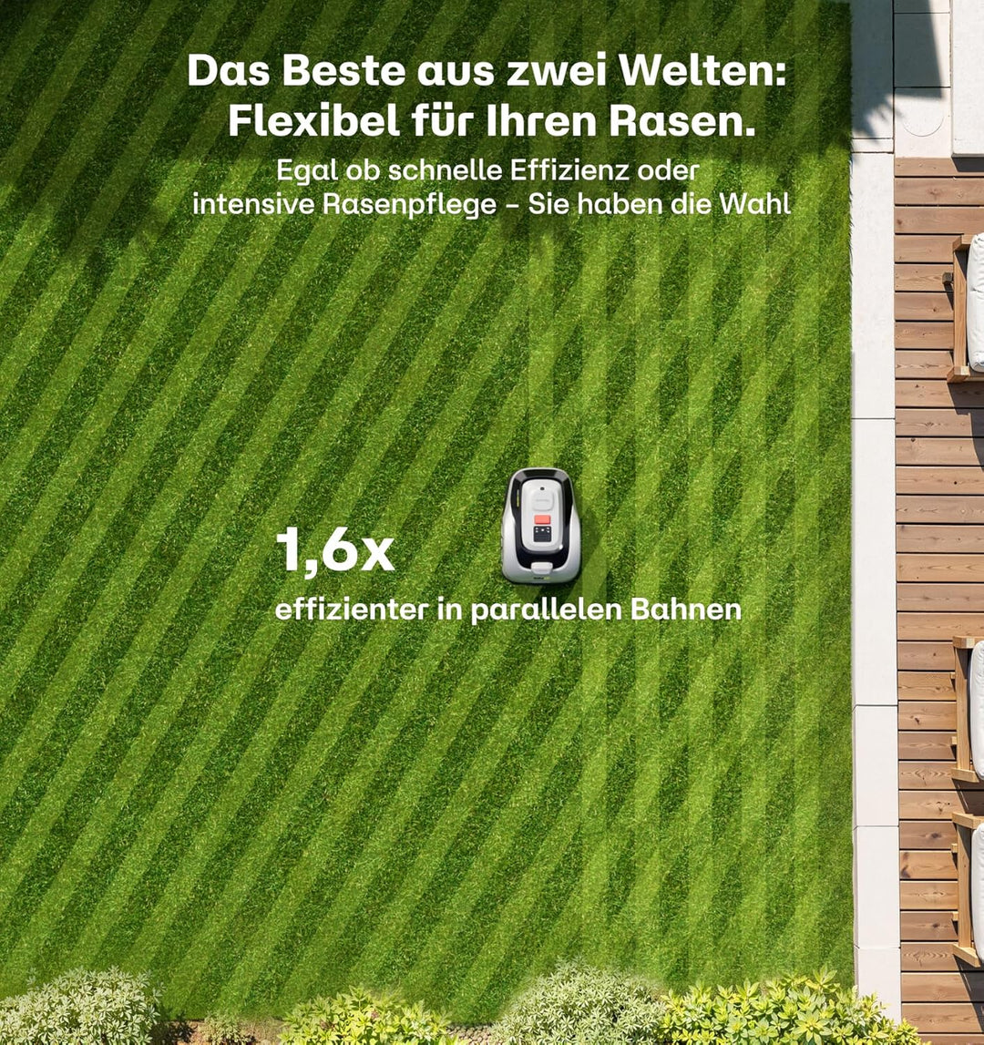 Raccoon 2 SE Mähroboter mit Ersatzklinge, Kabelllos, Ohne RTK, für Rasenfläche bis 600qm, Smarte App