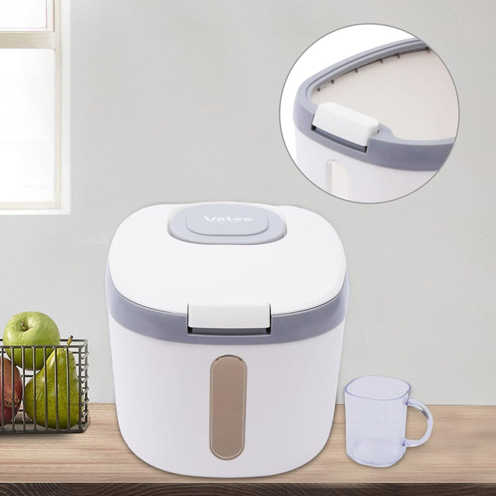 Bathrena 5KG Reisspender|Küche Sammlung Eimer Reis Box Reis Zylinder Insekten-Proof Feuchtigkeit-Bew