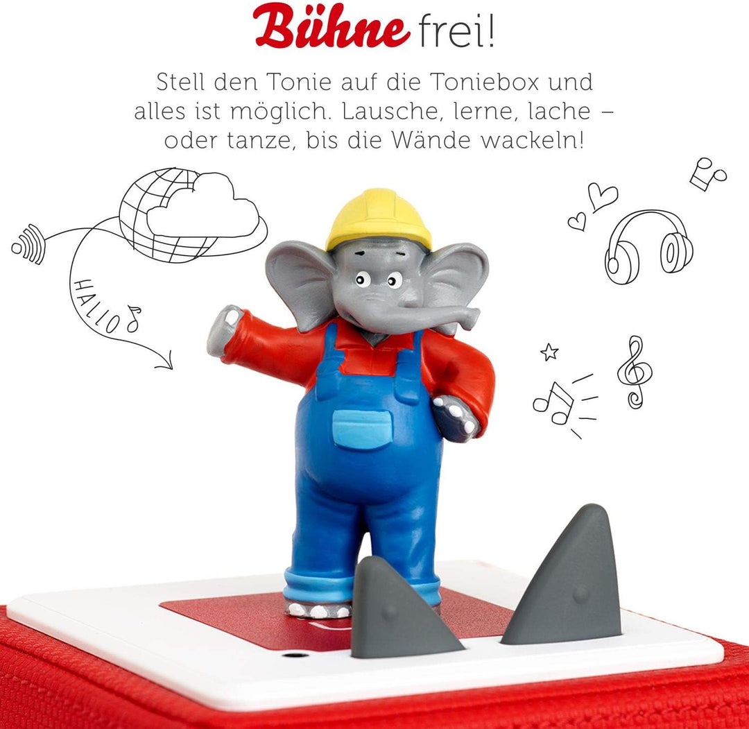 tonies Hörfiguren für Toniebox, Benjamin Blümchen – Benjamin als Baggerfahrer, Hörspiel für Kinder a