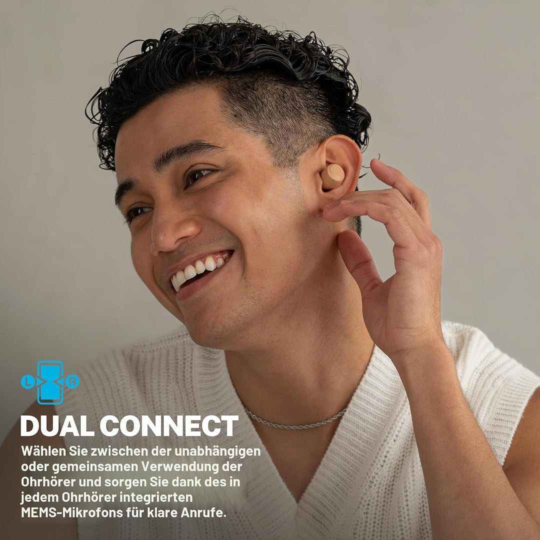 JLab Go Air Pop+ In Ear Kopfhörer kabellos Bluetooth, True Wireless Kopfhörer, 35+ Std Headphones, k