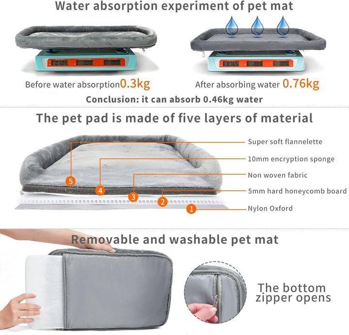 Wakytu Erweiterbare Transportbox für Haustiere von Fluggesellschaften zugelassen Katzentransportbox