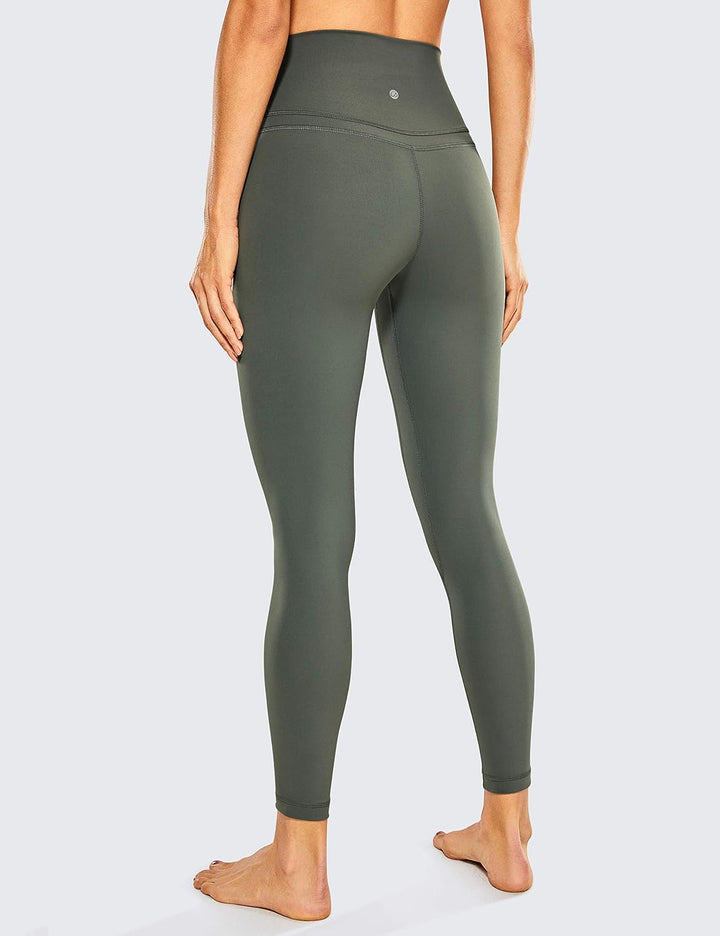 CRZ YOGA Naked Feeling Leggings 64cm | Extrem Weich, Leichte Kompression, Yoga, Hohe Taille, für Dam