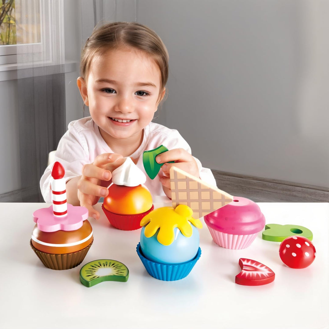 Hape E3157 - Cupcakes, Küchenspielzeug, Bunt