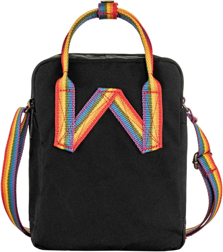 Fjällräven Unisex Kånken Rainbow Sling Handtasche (1er Pack), Black-rainbow Pattern