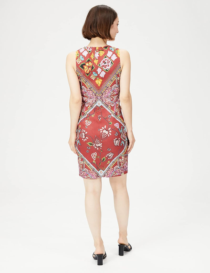 Desigual Damen Dress Sleeveless Lisa Woman Red Kleid 38 Rot (Carmin 3000), 38 Rot (Carmin 3000)