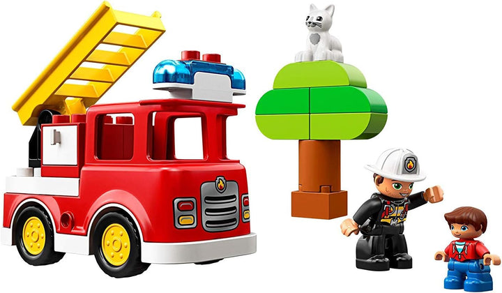 LEGO 10901 DUPLO Feuerwehrauto, Feuerwehr Spielzeug für Kleinkinder im Alter von 2-5 Jahren mit Lich