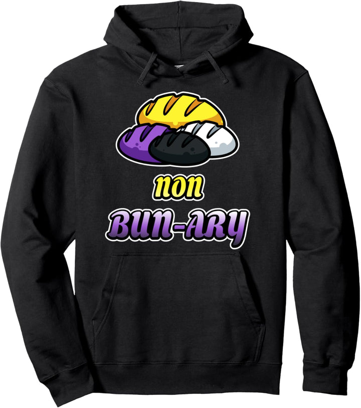 Nichtbinäres LGBTQ-Pride-Wortspiel für ein Genderfluid Pullover Hoodie