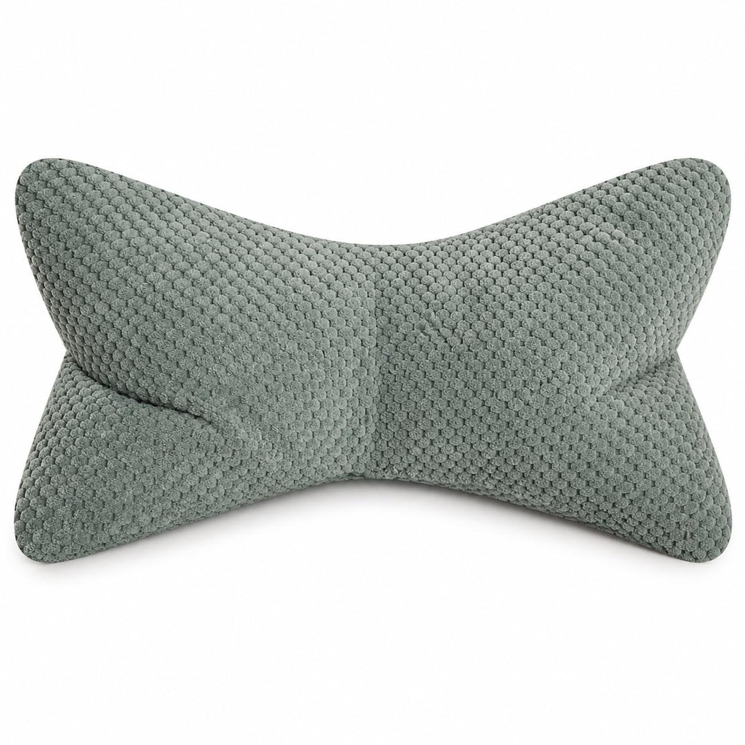ReWu Leseknochen Comodo Salbei 41,6 x 25 x 16 cm, ergonomisches Stützkissen mit weicher Struktur, fo