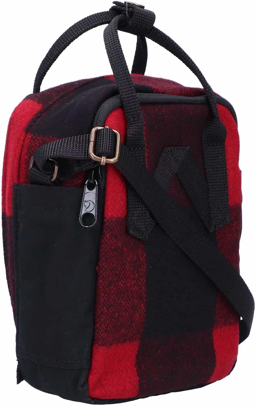 Fjällräven Unisex Kånken Re-Wool Sling Schultertasche Einheitsgrösse Red-black (23329-320-550), Einh