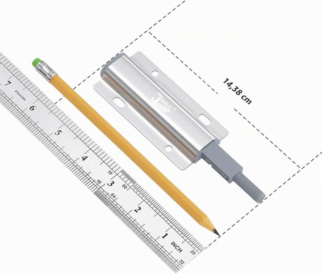 Drucktüröffner Push to Open Magnet Jiayi 4 Stück Schrank Türöffner Tip On für Türen Möbel Schubladen