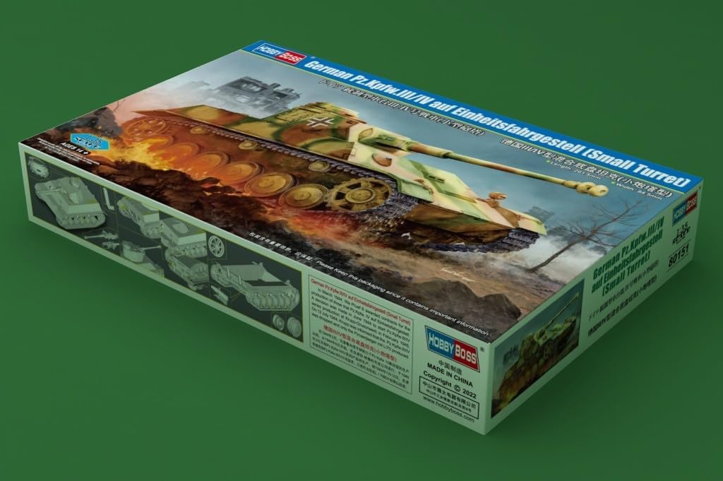 Hobbyboss 80151 1/35 Pz.Kpfw. III/IV auf Einheitsfahrgestell Modellbausatz, Mehrfarbig