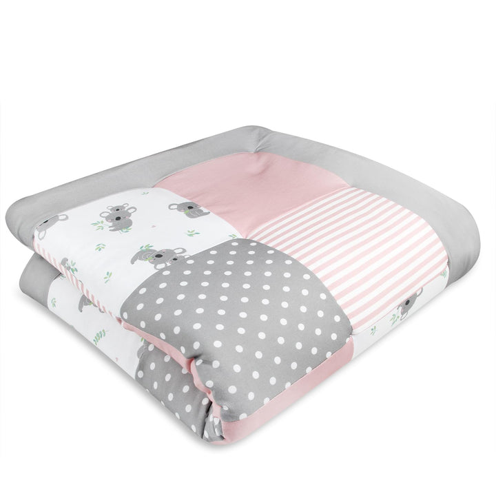 schlummersack Krabbeldecke – 100x100 cm – Dick gepolsterte Spieldecke für Babys – Ideal als Laufgitt